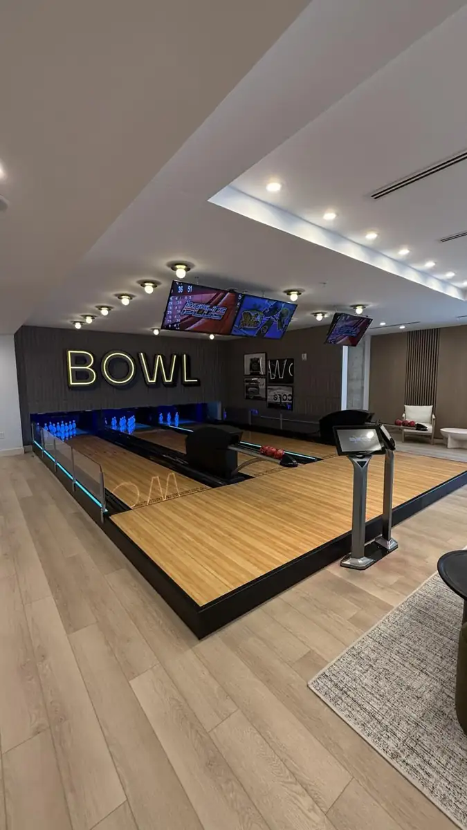 Private bowling alley